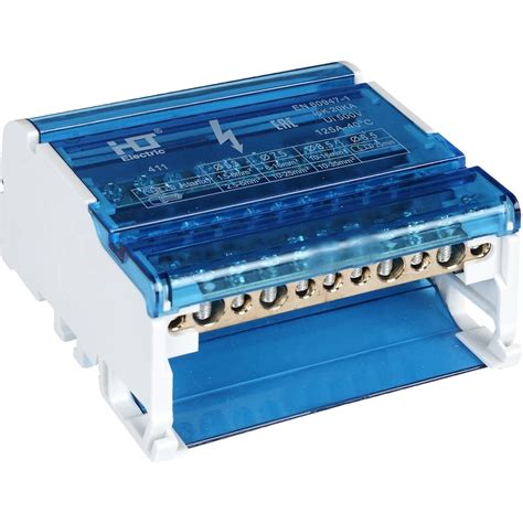 Шина на DIN-рейку в корпусе кросс-модуль HLT 4x11 3L+PEN 081-06-05/081 ...