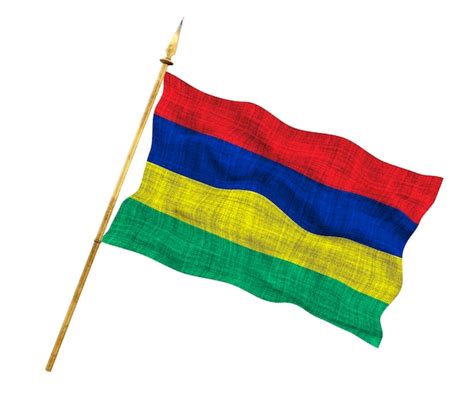 Bandeira nacional da Maurícia Fundo bandeira da Maurícia Foto Premium