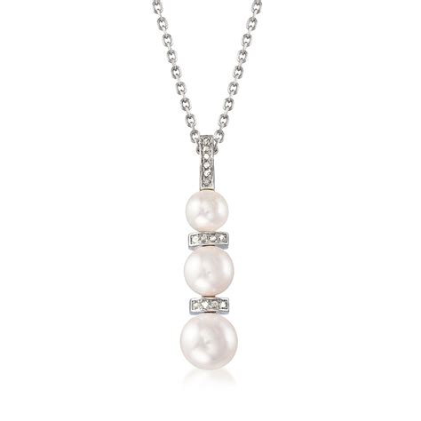 Ross Simons Ross Simons 6 8 5mm Cultured Pearl And 10 Ct T W