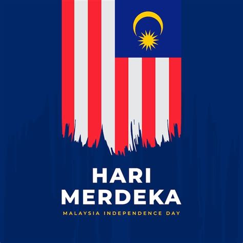 Premium Vector Hari Merdeka Malaysia Independence Day Design Template