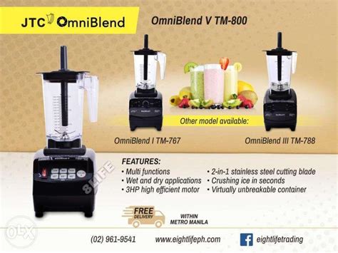 Heavy Duty Commercial Blender Electronic Jtc Omniblend V Furniture