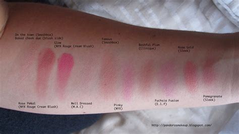 Blush swatches - These are a few of my favourite things