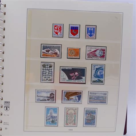 Collection Timbres De France Neuf Complet En Album Lindner