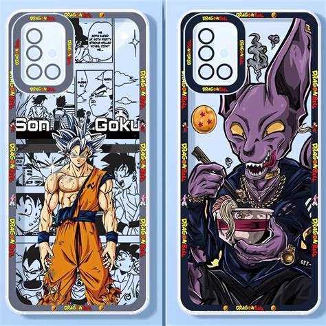 Dbz Dragons Ball Funda De Tel Fono Suave Transparente Con Ojos De Ngel