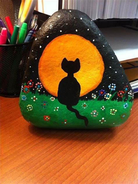 50 Best Painted Cat Rocks Ideas And Images