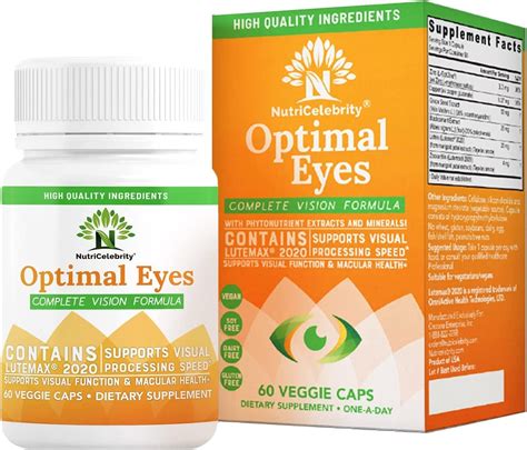 Buy Celebrity Optimal Eyes Vision Formula Advanced Daily Eye