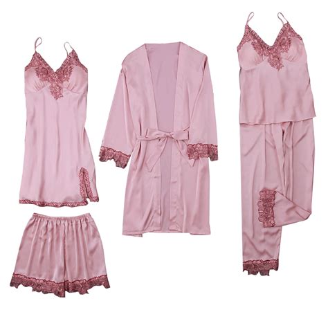 Mrat Robes For Women Sleepwear Long Pants Tops Women Nightgowns Pyjamas Plus Size Lingerie For