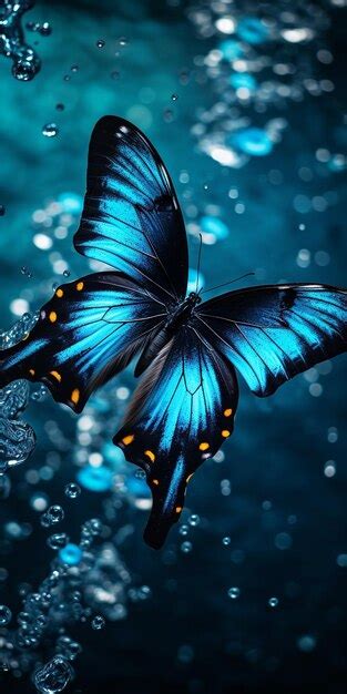 Premium Photo | Blue butterfly 4k hd wallpaper