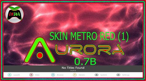 🕹️[skin] Metro Red Aurora 0 7b [xbox 360 Rgh Jtag] Download 1