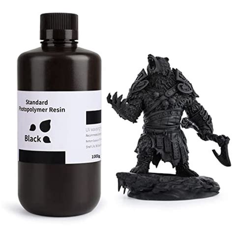 ELEGOO Standard LCD UV-Curing Photopolymer Resin for 3D Printer -Black