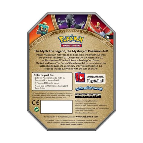 Pokémon TCG Mysterious Powers Tin Necrozma GX Pokémon Center