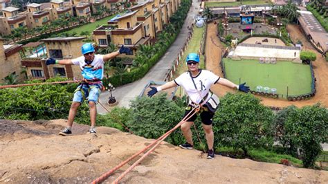 Enjoy Rappelling at Della Adventure Park, Lonavla