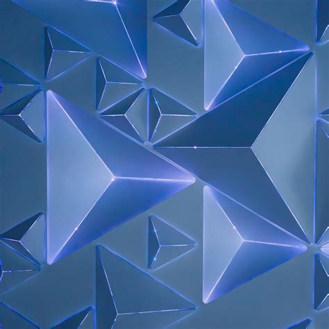 Blue Geometric Wallpaper 4K