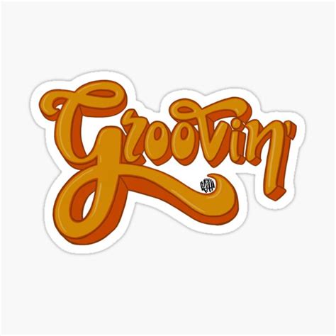 Groovin Sticker For Sale By Lynneeebeth Redbubble