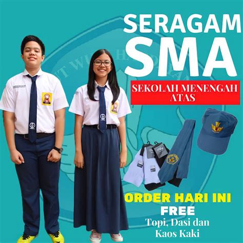 Jual Seragam Sekolah Smp Perempuan Laki Laki Setelan Lengkap Lengan