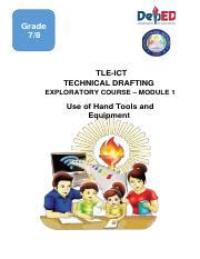 Tle Slm Q M Pdf Tle Technical Drafting Quarter Module