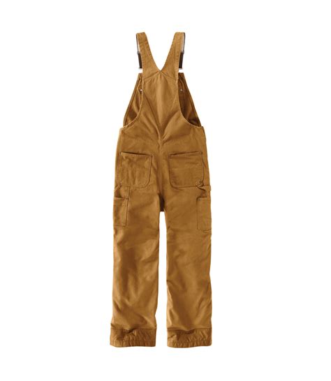 Carhartt Mens Quilt Lined Washed Duck Bib Overall Traditions