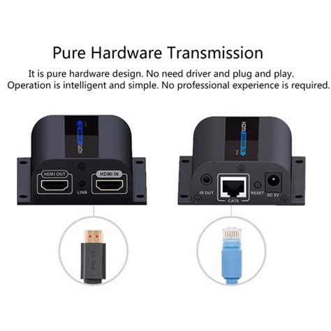 HDMI Extender LKV372 Pro with Loop out IR HDMI延長器 HDMI轉RJ45單網線60米