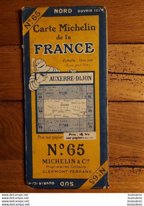 Cartes Routi Res Carte Routiere Michelin N Auxerre Dijon