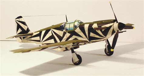 1/33 P-51 Mk1 Mustang Disruptive Dazzle Camouflage Paper Model ...