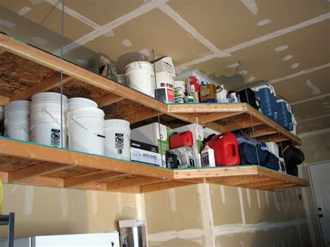 Overhead Garage Storage Shelves