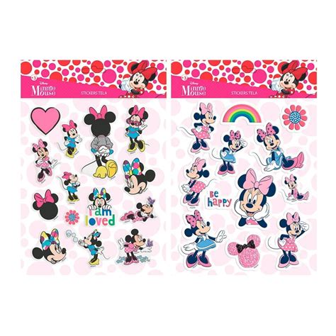 Stickers Tela Dipak Disney Minnie Mouse Varios Modelos Pza Walmart