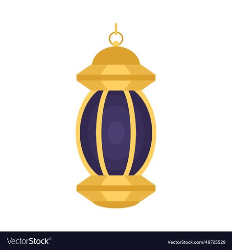 Golden ramadan lamp decoration Royalty Free Vector Image