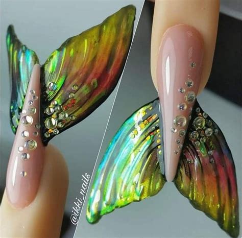 Pin by Rox Garcia on uñas Mermaid nails Trendy nails Crazy nails