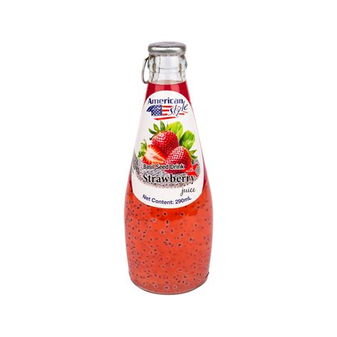 American Style Strawberry Basil Seed Drink Ml