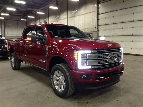 Red Ruby Red Tinted Clearcoat 2018 Ford Super Duty F 350 Srw Platinum