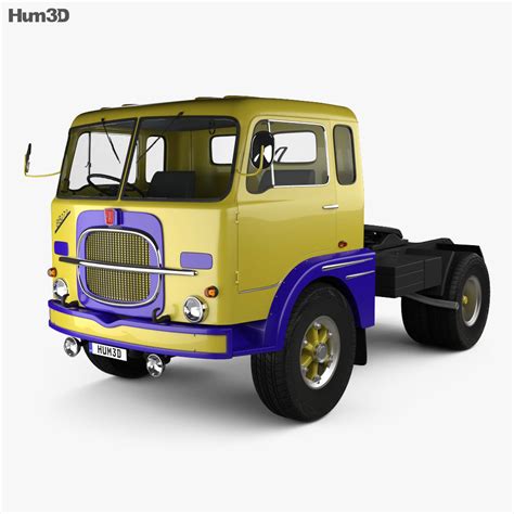 Fiat 682 N3 Tractor Truck with HQ interior 2017 3D model - Download Truck on 3DModels.org