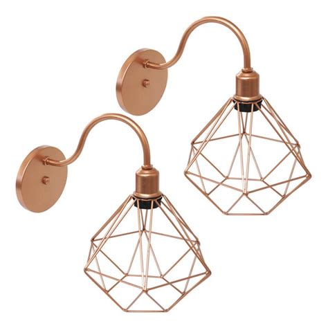 Arandelas Aramada Diamante Industria Retro Cobre Rose Gold Mercadolivre