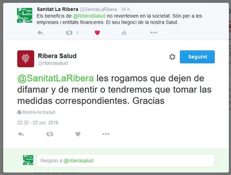 Ribera Salud Responsable On Twitter Mientras Tanto Nosotros