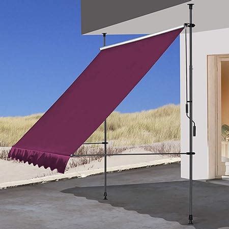 QUICK STAR Clamp Awning Balcony Sunshade Telescopic Canopy 250x130cm No