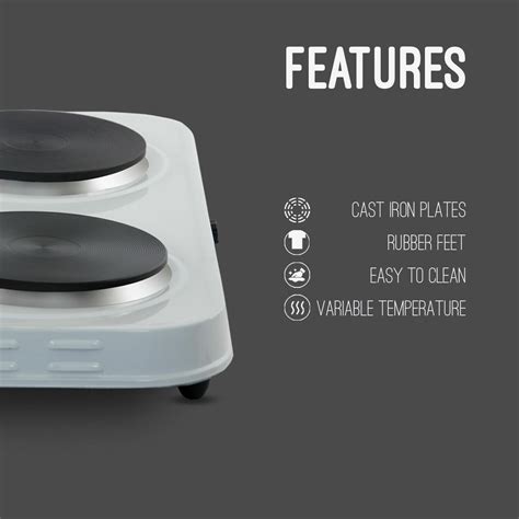 Portable Single Double Hot Plate Table Top Cooker Kitchen Hob Stove 1000W 2000W EBay UK