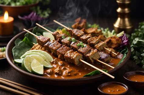 Premium AI Image | satay indonesian