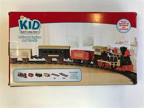 Kid Connection Railroad Engine And Tracks Battery Operated Train Set