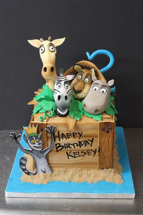 179 Best Madagascar Cakes Images On Pinterest Madagascar Cake Animal