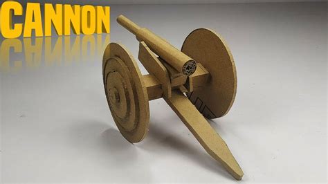 How To Make CANNON From Cardboard I7science YouTube