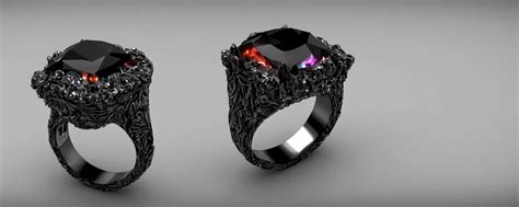 Black Magic Crystal Ring Fire Flame Crystal Stable Diffusion