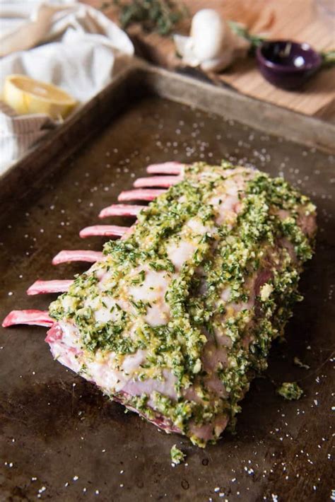 Rosemary And Garlic Oven Roasted Rack Of Lamb With Video House Of