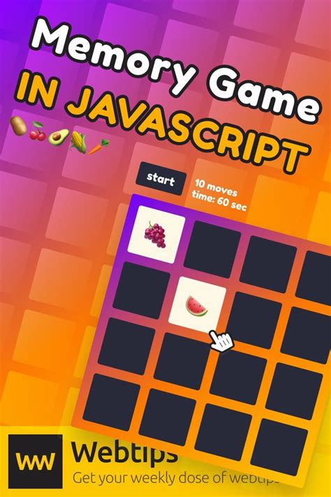 How To Create A Memory Game In Javascript Memory Games Games Javascript