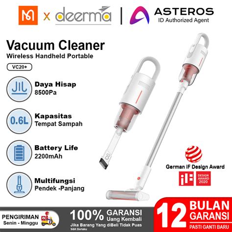 Jual DEERMA VC20 Vacuum Cleaner Handheld Wireless 2in 1 Penyedot Debu