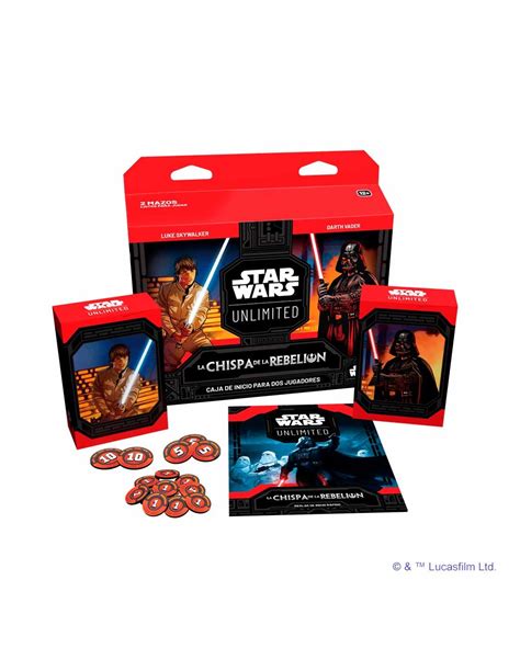 Star Wars Unlimited La chispa de la rebelión Caja inicio