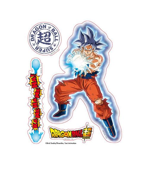 DRAGON BALL SUPER STICKERS 16X11CM 2 SHEETS GOKU VEGETA