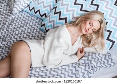 Beautiful Girl Sexy Blonde Jacket Posing Stock Photo Shutterstock