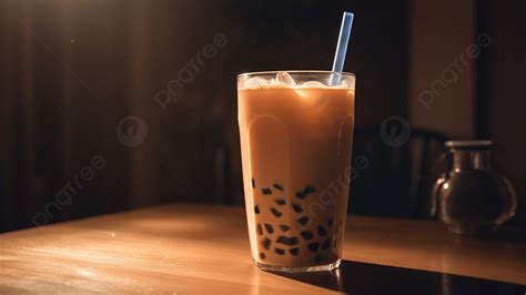 Milk Tea Cold Drink Boba Milk Tea Background Milk Tea Cold Drink