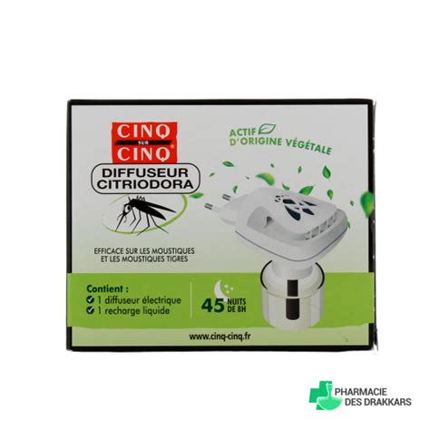 Cinq Sur Cinq Diffuseur Citriodora Anti Moustiques