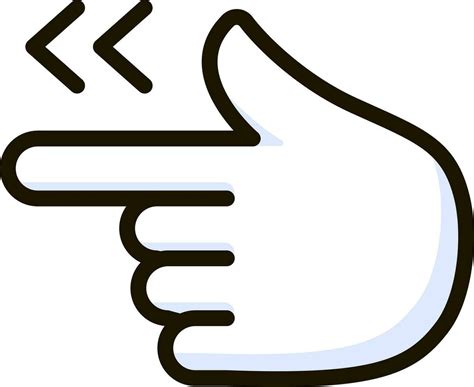 pointing hand left icon emoji sticker 27763743 Vector Art at Vecteezy