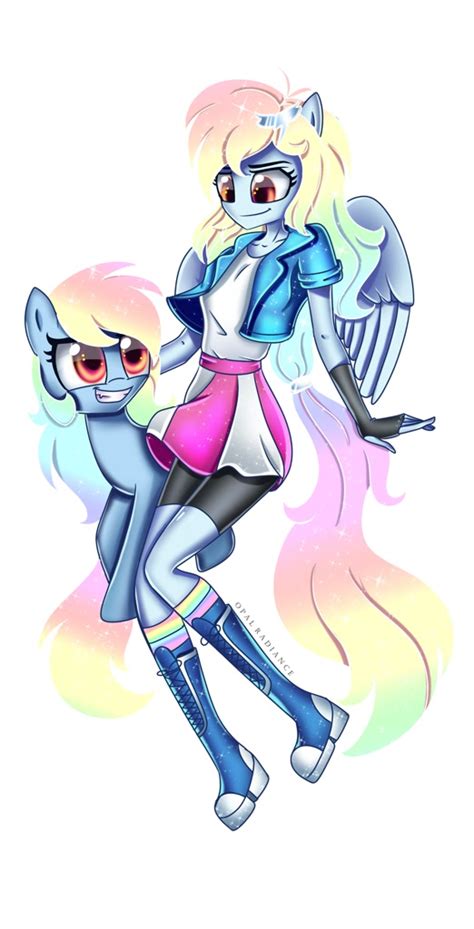 Safe Artist Opal Radiance Rainbow Dash Pegasus Pony